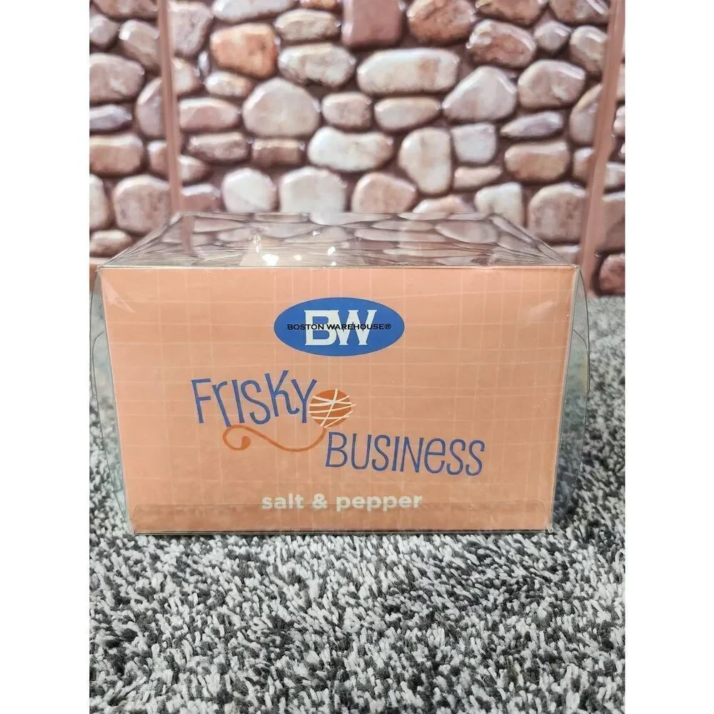 BW Boston Warehouse Frisky Business Cats Salt and Pepper Shaker Set